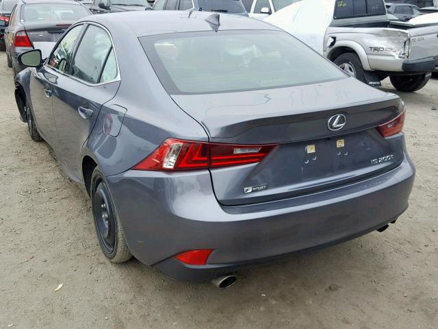 JTHBA1D21G5034743 - 2016 LEXUS IS 200T GRAY photo 3