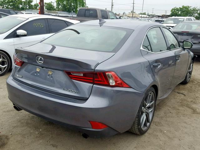 JTHBA1D21G5034743 - 2016 LEXUS IS 200T GRAY photo 4