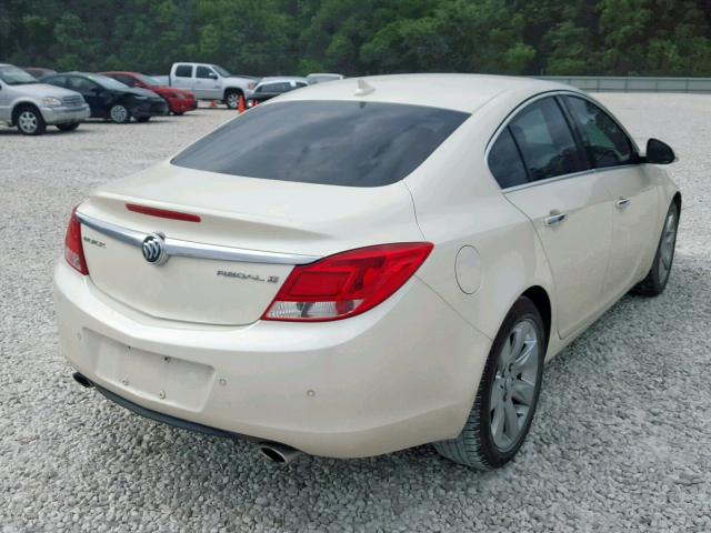 2G4GS5EV6D9208434 - 2013 BUICK REGAL PREM WHITE photo 4