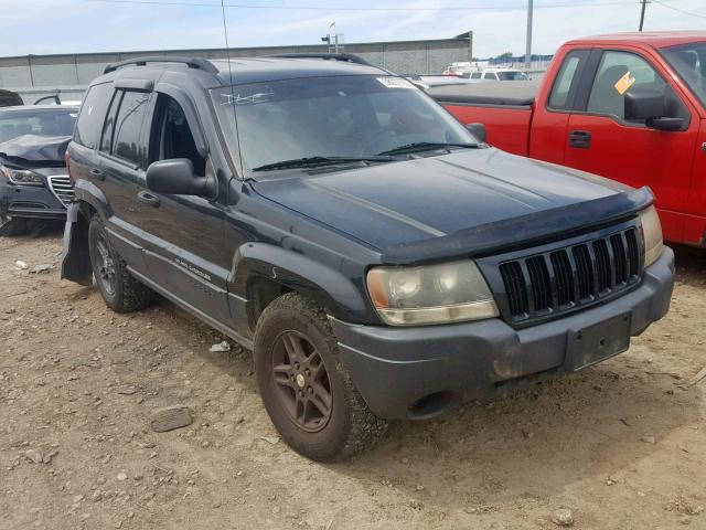 1J4GW48S54C339104 - 2004 JEEP GRAND CHER BLACK photo 1