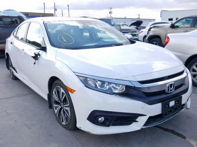 JHMFC1F7XJX014779 - 2018 HONDA CIVIC EXL WHITE photo 1