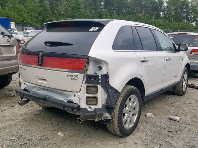 2LMDU88C19BJ12109 - 2009 LINCOLN MKX WHITE photo 4