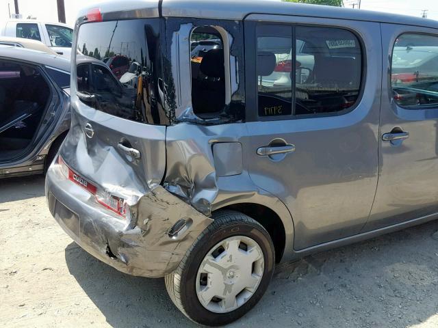 JN8AZ2KR8DT305921 - 2013 NISSAN CUBE S GRAY photo 9