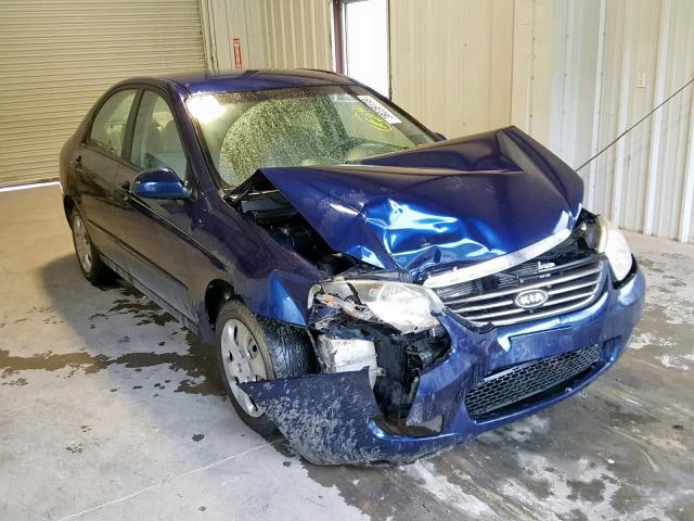 KNAFE121085521433 - 2008 KIA SPECTRA EX BLUE photo 1