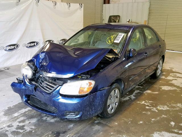 KNAFE121085521433 - 2008 KIA SPECTRA EX BLUE photo 2