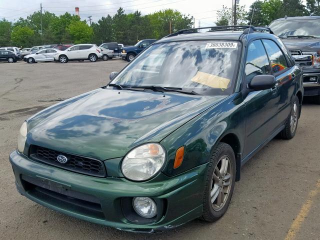 JF1GG65592G831661 - 2002 SUBARU IMPREZA TS GREEN photo 2