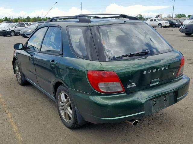 JF1GG65592G831661 - 2002 SUBARU IMPREZA TS GREEN photo 3