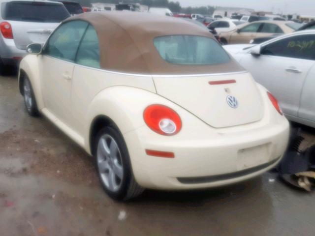 3VWSF31Y07M420312 - 2007 VOLKSWAGEN NEW BEETLE Krem foto 3