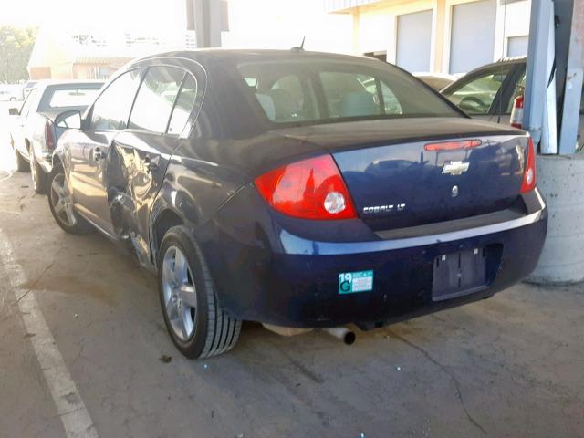 1G1AL58F687143886 - 2008 CHEVROLET COBALT LT BLUE photo 3