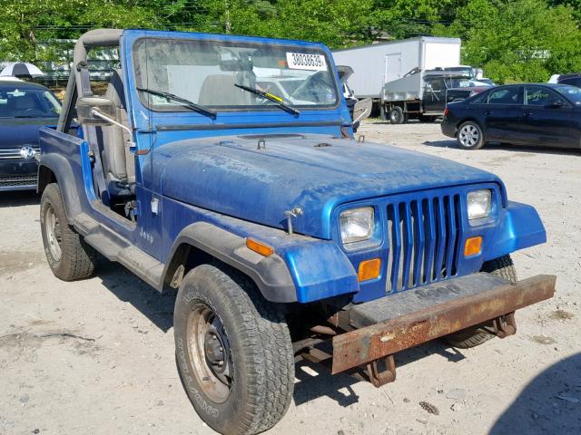 2J4FY29SXMJ129306 - 1991 JEEP WRANGLER / BLUE photo 1