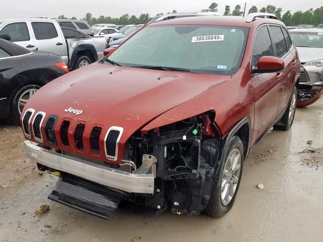 1C4PJLCBXHW591876 - 2017 JEEP CHEROKEE L RED photo 2