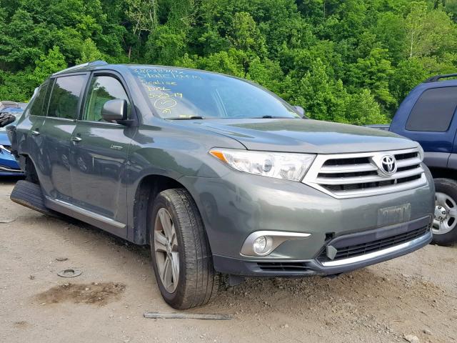 5TDDK3EH5DS254902 - 2013 TOYOTA HIGHLANDER GREEN photo 1