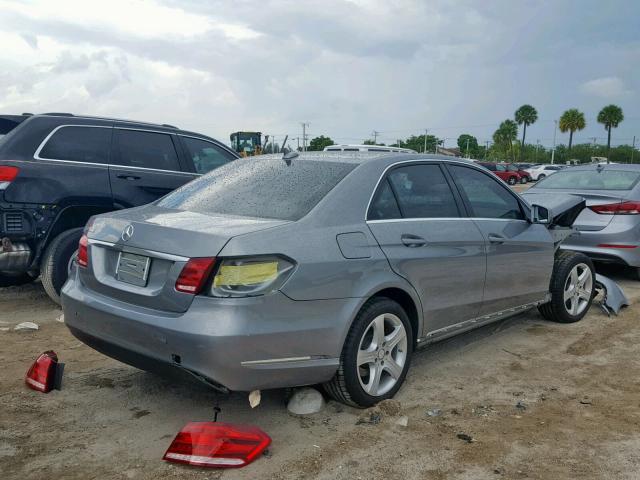 WDDHF5KB6EA777688 - 2014 MERCEDES-BENZ E 350 GRAY photo 4