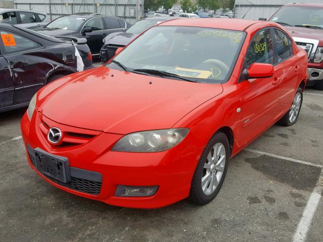 JM1BK124171639730 - 2007 MAZDA 3 S RED photo 2