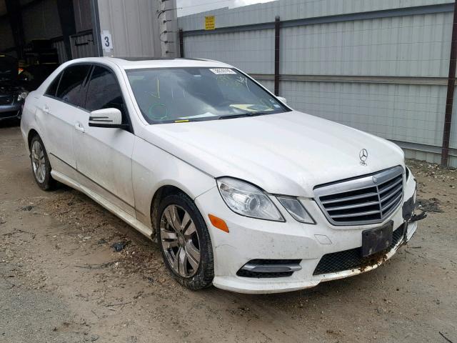 WDDHF2EBXDA772258 - 2013 MERCEDES-BENZ E 350 BLUE WHITE photo 1