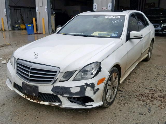 WDDHF2EBXDA772258 - 2013 MERCEDES-BENZ E 350 BLUE WHITE photo 2