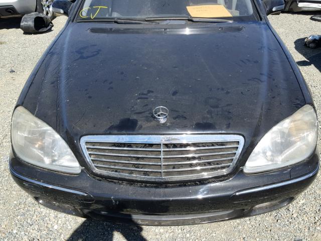 WDBNG75J61A157702 - 2001 MERCEDES-BENZ S 500 BLACK photo 7