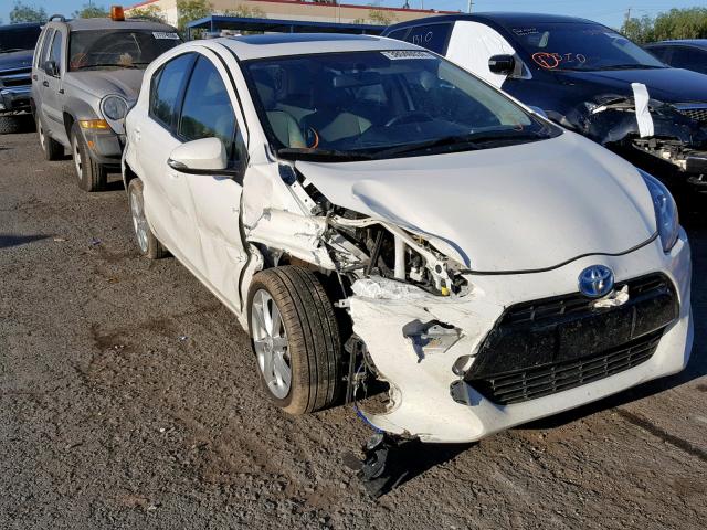 JTDKDTB35F1109787 - 2015 TOYOTA PRIUS C WHITE photo 1