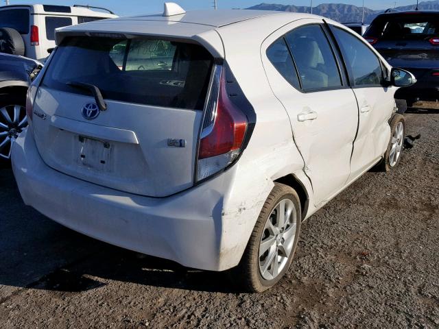 JTDKDTB35F1109787 - 2015 TOYOTA PRIUS C WHITE photo 4