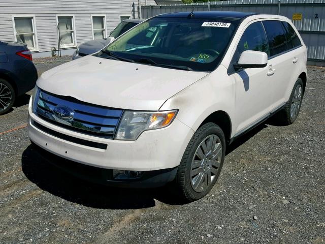 2FMDK4KC2ABA95215 - 2010 FORD EDGE LIMIT WHITE photo 2