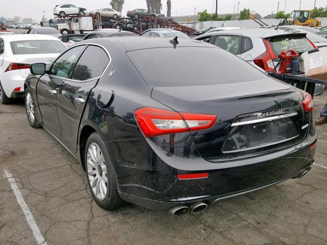 ZAM57XSA7E1092723 - 2014 MASERATI GHIBLI BLACK photo 3