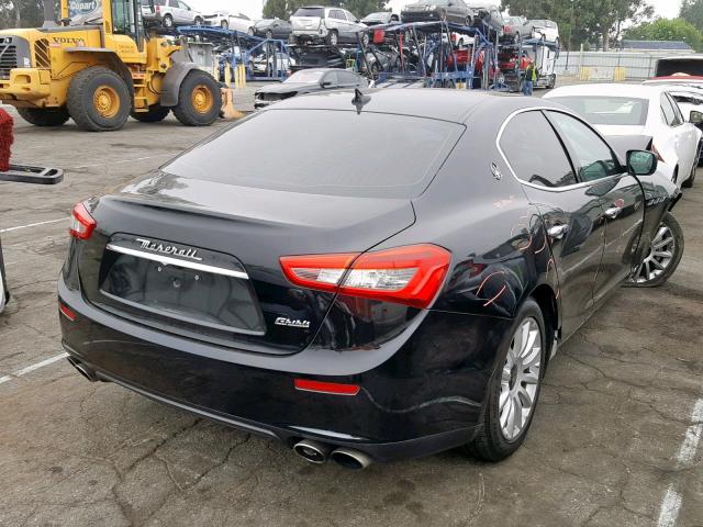 ZAM57XSA7E1092723 - 2014 MASERATI GHIBLI BLACK photo 4