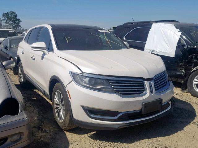 2LMPJ6KR2GBL32251 - 2016 LINCOLN MKX SELECT WHITE photo 1