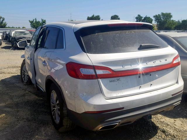 2LMPJ6KR2GBL32251 - 2016 LINCOLN MKX SELECT WHITE photo 3