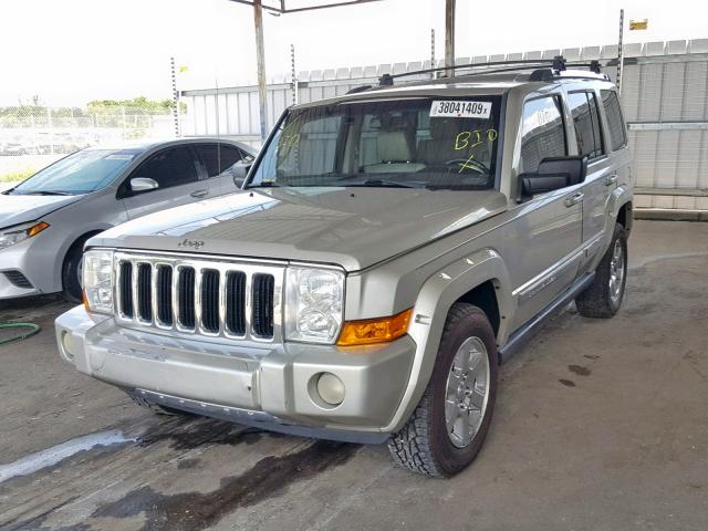 1J8HH58237C673378 - 2007 JEEP COMMANDER SILVER photo 2
