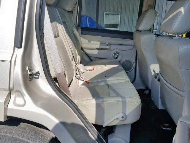 1J8HH58237C673378 - 2007 JEEP COMMANDER SILVER photo 6