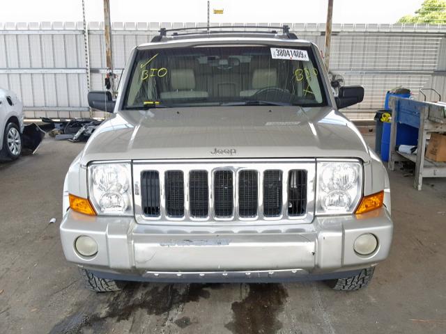 1J8HH58237C673378 - 2007 JEEP COMMANDER SILVER photo 9