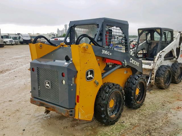 1T0316GAPHJ307585 - 2017 JOHN DEERE SKIDSTEER YELLOW photo 4