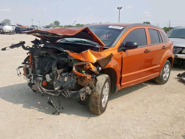 1B3CB1HAXBD256900 - 2011 DODGE CALIBER EX ORANGE photo 2