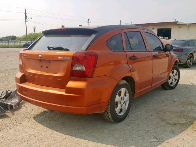 1B3CB1HAXBD256900 - 2011 DODGE CALIBER EX ORANGE photo 4