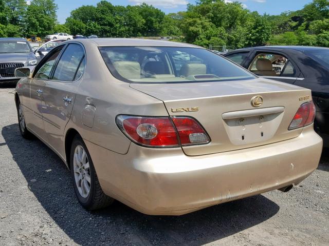 JTHBF30G820077626 - 2002 LEXUS ES 300 GOLD photo 3