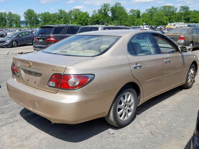 JTHBF30G820077626 - 2002 LEXUS ES 300 GOLD photo 4