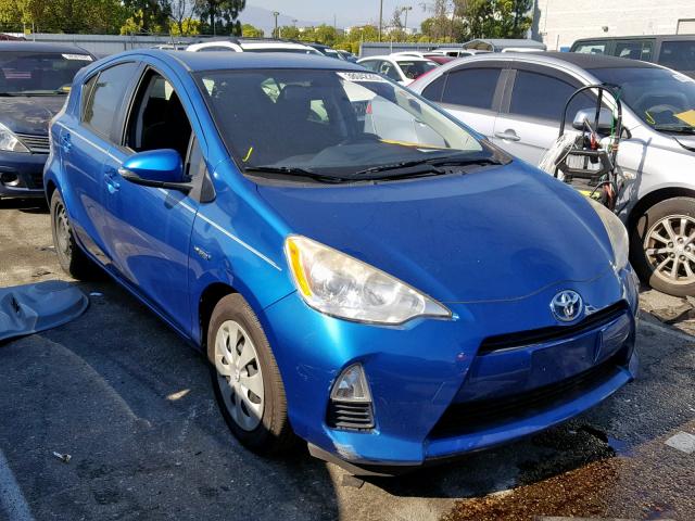 JTDKDTB37D1537373 - 2013 TOYOTA PRIUS C BLUE photo 1