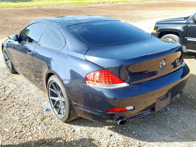 WBAEH13436CR46164 - 2006 BMW 650 I BLUE photo 3