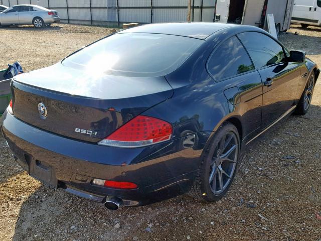 WBAEH13436CR46164 - 2006 BMW 650 I BLUE photo 4