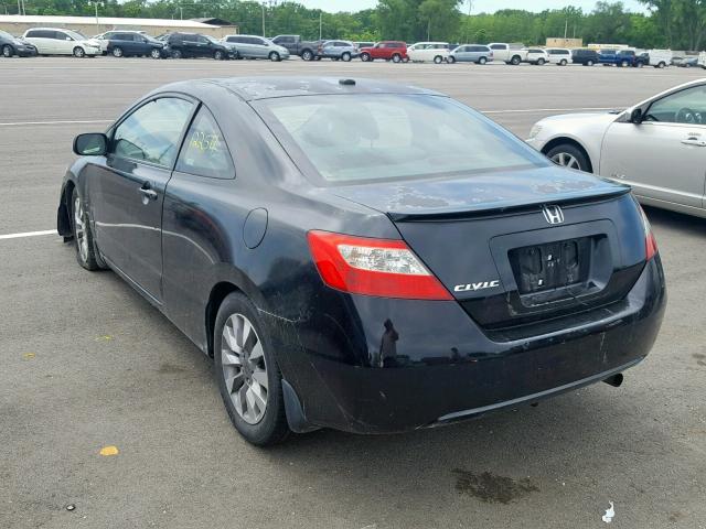 2HGFG12969H507163 - 2009 HONDA CIVIC EXL 黑色 照片 3
