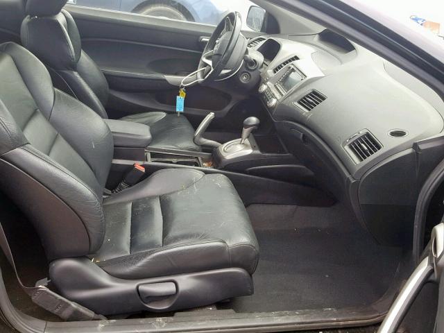 2HGFG12969H507163 - 2009 HONDA CIVIC EXL 黑色 照片 5