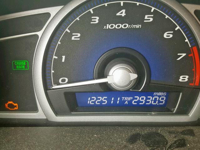 2HGFG12969H507163 - 2009 HONDA CIVIC EXL 黑色 照片 8