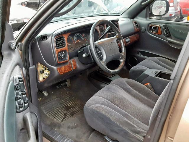 1B7GL2AN4YS754207 - 2000 DODGE DAKOTA QUA BROWN photo 9