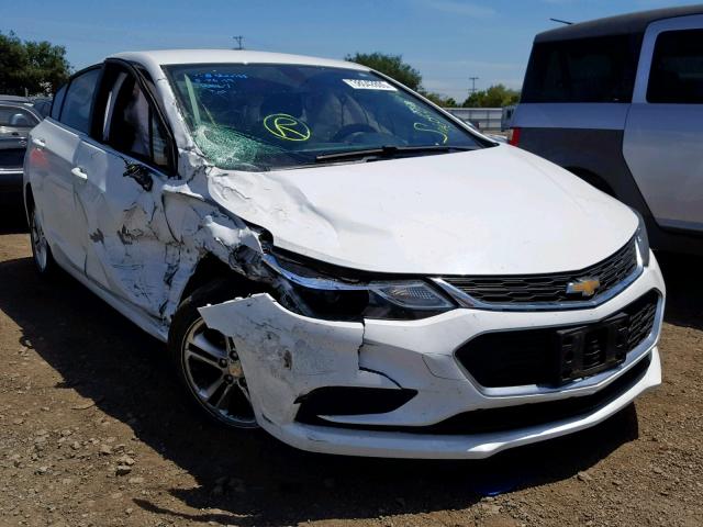 1G1BE5SM1H7156082 - 2017 CHEVROLET CRUZE LT WHITE photo 1