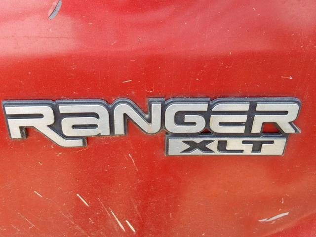 1FTCR10AXMUB24664 - 1991 FORD RANGER RED photo 9