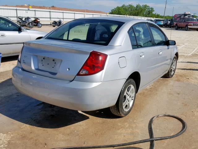 1G8AJ52F63Z186119 - 2003 SATURN ION LEVEL SILVER photo 4