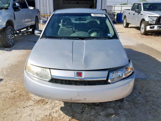 1G8AJ52F63Z186119 - 2003 SATURN ION LEVEL SILVER photo 9