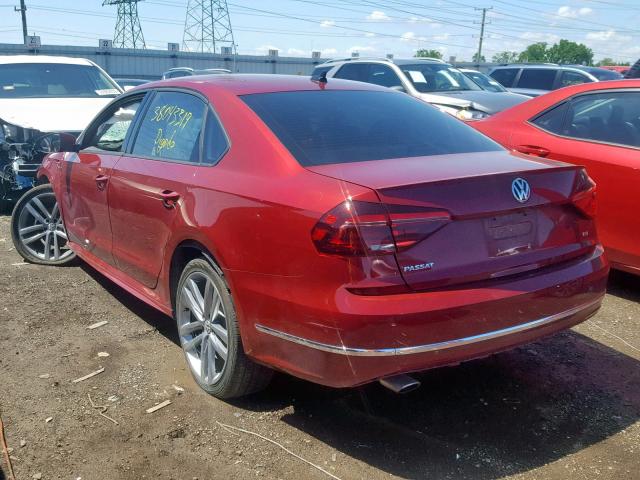 1VWAA7A39JC000658 - 2018 VOLKSWAGEN PASSAT S RED photo 3