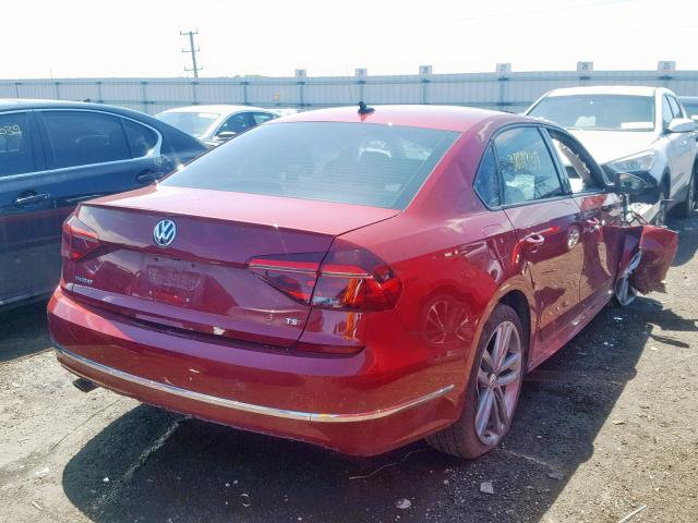 1VWAA7A39JC000658 - 2018 VOLKSWAGEN PASSAT S RED photo 4