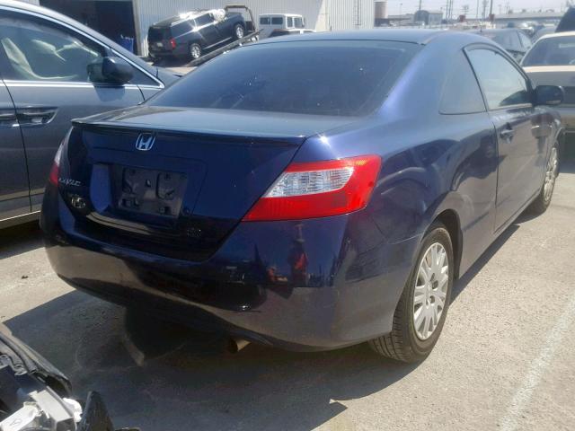 2HGFG122X7H503312 - 2007 HONDA CIVIC DX BLUE photo 4